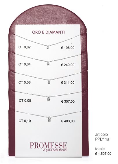 Collana Promesse Donna in Oro bianco PPLY030 - PPLY030